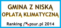 Gmina z niską opłatą klimatyczną - ranking psur.pl 2014