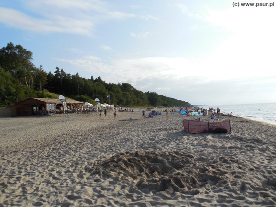 Plaża w Pustkowie - widok w stronę Pobierowa