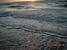 Zachód Słońca na plaży